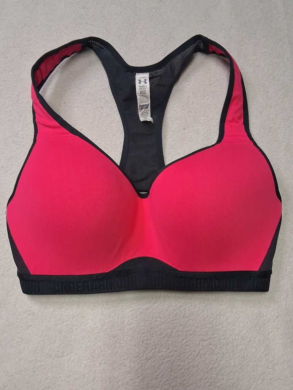 Under Armour Women’s Pink High-Impact Racerback Sports Bra